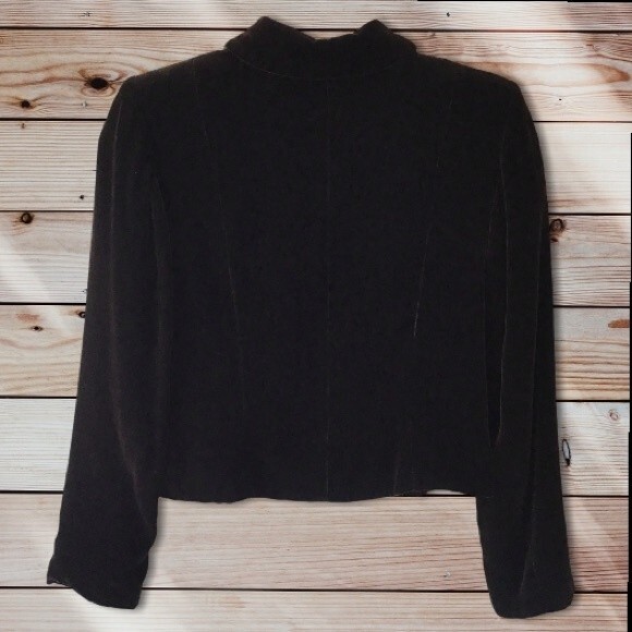 Valerie Stevens Brown Velour Jacket - Picture 4 of 5